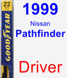 Driver Wiper Blade for 1999 Nissan Pathfinder - Premium