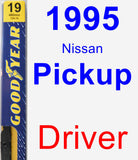 Driver Wiper Blade for 1995 Nissan Pickup - Premium