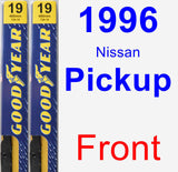 Front Wiper Blade Pack for 1996 Nissan Pickup - Premium