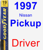 Driver Wiper Blade for 1997 Nissan Pickup - Premium