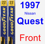 Front Wiper Blade Pack for 1997 Nissan Quest - Premium
