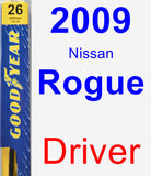 Driver Wiper Blade for 2009 Nissan Rogue - Premium