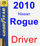 Driver Wiper Blade for 2010 Nissan Rogue - Premium