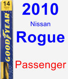 Passenger Wiper Blade for 2010 Nissan Rogue - Premium