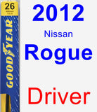 Driver Wiper Blade for 2012 Nissan Rogue - Premium