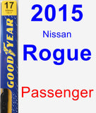 Passenger Wiper Blade for 2015 Nissan Rogue - Premium