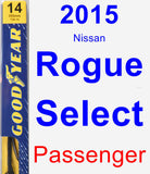 Passenger Wiper Blade for 2015 Nissan Rogue Select - Premium