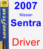 Driver Wiper Blade for 2007 Nissan Sentra - Premium