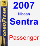 Passenger Wiper Blade for 2007 Nissan Sentra - Premium