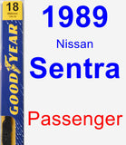 Passenger Wiper Blade for 1989 Nissan Sentra - Premium