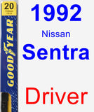 Driver Wiper Blade for 1992 Nissan Sentra - Premium