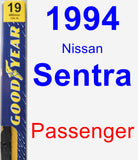 Passenger Wiper Blade for 1994 Nissan Sentra - Premium