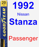 Passenger Wiper Blade for 1992 Nissan Stanza - Premium