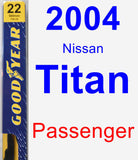 Passenger Wiper Blade for 2004 Nissan Titan - Premium