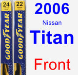 Front Wiper Blade Pack for 2006 Nissan Titan - Premium