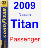 Passenger Wiper Blade for 2009 Nissan Titan - Premium