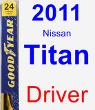 Driver Wiper Blade for 2011 Nissan Titan - Premium