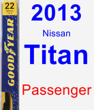 Passenger Wiper Blade for 2013 Nissan Titan - Premium