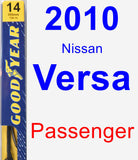 Passenger Wiper Blade for 2010 Nissan Versa - Premium