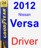 Driver Wiper Blade for 2012 Nissan Versa - Premium