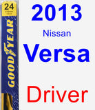 Driver Wiper Blade for 2013 Nissan Versa - Premium