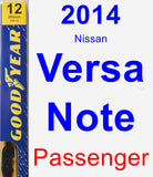 Passenger Wiper Blade for 2014 Nissan Versa Note - Premium