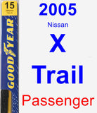 Passenger Wiper Blade for 2005 Nissan X-Trail - Premium