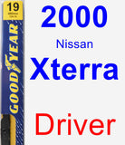 Driver Wiper Blade for 2000 Nissan Xterra - Premium