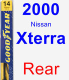 Rear Wiper Blade for 2000 Nissan Xterra - Premium