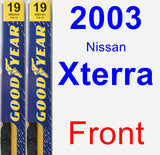 Front Wiper Blade Pack for 2003 Nissan Xterra - Premium