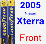 Front Wiper Blade Pack for 2005 Nissan Xterra - Premium