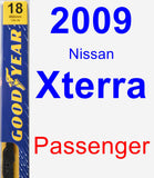 Passenger Wiper Blade for 2009 Nissan Xterra - Premium