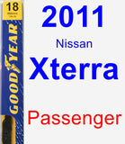 Passenger Wiper Blade for 2011 Nissan Xterra - Premium