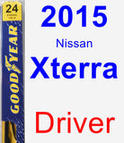 Driver Wiper Blade for 2015 Nissan Xterra - Premium