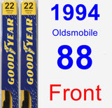 Front Wiper Blade Pack for 1994 Oldsmobile 88 - Premium