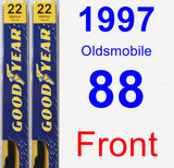 Front Wiper Blade Pack for 1997 Oldsmobile 88 - Premium