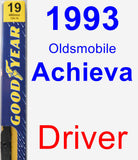 Driver Wiper Blade for 1993 Oldsmobile Achieva - Premium