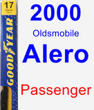 Passenger Wiper Blade for 2000 Oldsmobile Alero - Premium