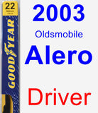 Driver Wiper Blade for 2003 Oldsmobile Alero - Premium