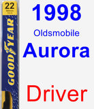 Driver Wiper Blade for 1998 Oldsmobile Aurora - Premium