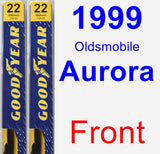 Front Wiper Blade Pack for 1999 Oldsmobile Aurora - Premium