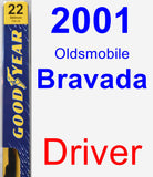 Driver Wiper Blade for 2001 Oldsmobile Bravada - Premium