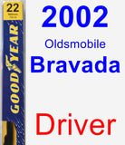 Driver Wiper Blade for 2002 Oldsmobile Bravada - Premium