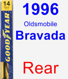 Rear Wiper Blade for 1996 Oldsmobile Bravada - Premium