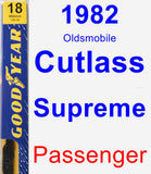 Passenger Wiper Blade for 1982 Oldsmobile Cutlass Supreme - Premium