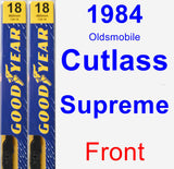 Front Wiper Blade Pack for 1984 Oldsmobile Cutlass Supreme - Premium