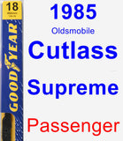 Passenger Wiper Blade for 1985 Oldsmobile Cutlass Supreme - Premium