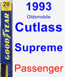 Passenger Wiper Blade for 1993 Oldsmobile Cutlass Supreme - Premium