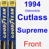 Front Wiper Blade Pack for 1994 Oldsmobile Cutlass Supreme - Premium