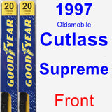 Front Wiper Blade Pack for 1997 Oldsmobile Cutlass Supreme - Premium